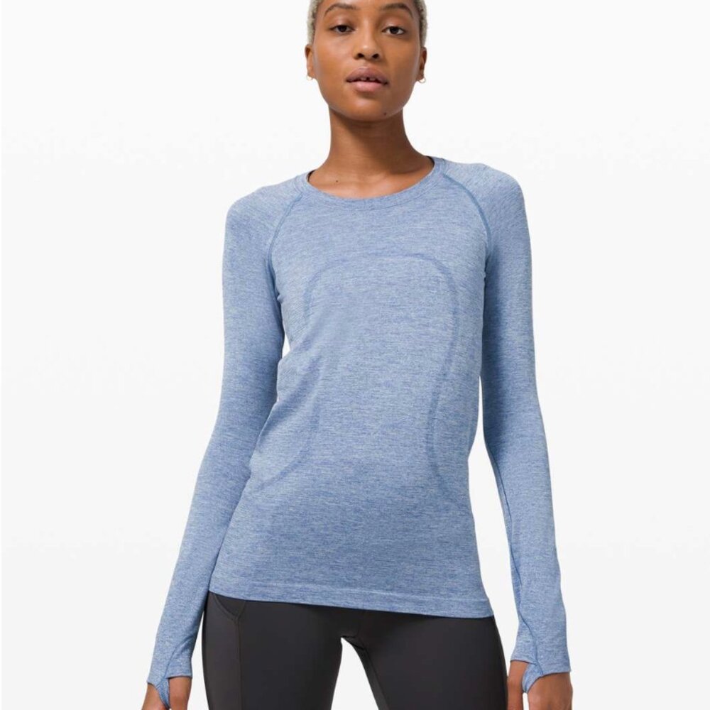 lululemon Swiftly Tech Long Sleeve 2.0 – Regatta Blue – Size 4 – GUC